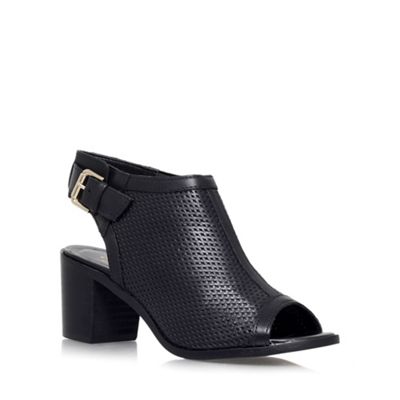 Black 'Audrey' mid heel shoe boot
